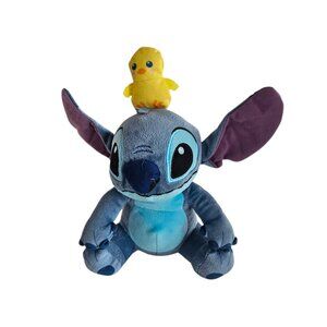 Disney LILO And Stitch Plushy With Yellow Bird On His Head